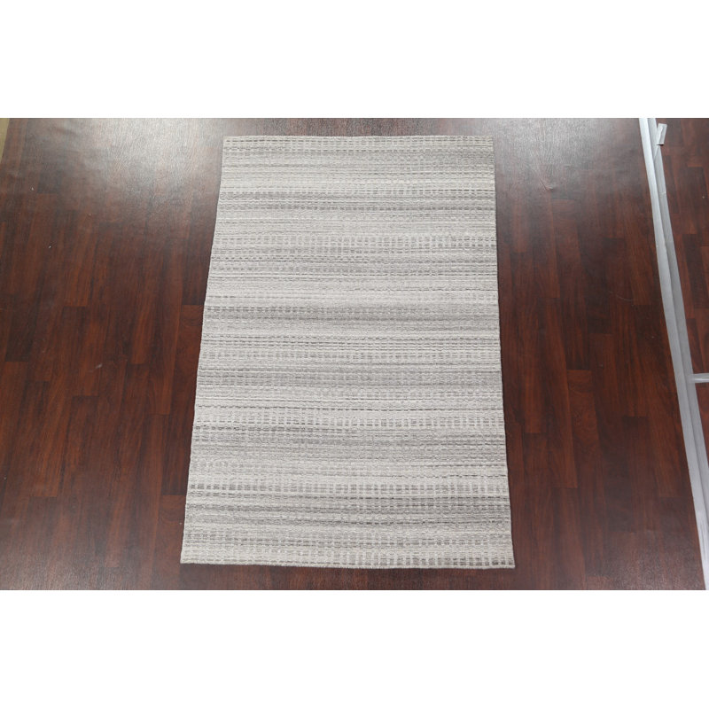Tapis oriental contemporain en laine noué à la main 5 x 8 po
