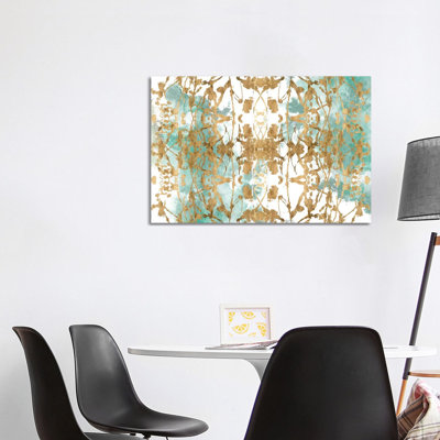 Verdant Mirror II by Jennifer Goldberger - Wrapped Canvas Painting