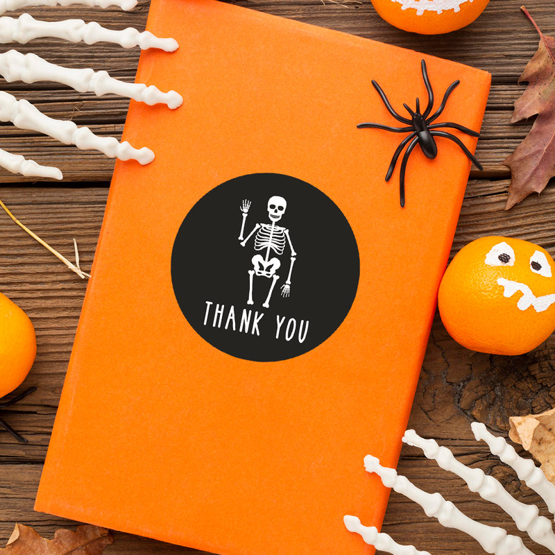 Squelette de remerciement, joyeux Halloween