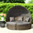 Convertible Modern Patio Sofas, Steel Rattan Design For Outdoor