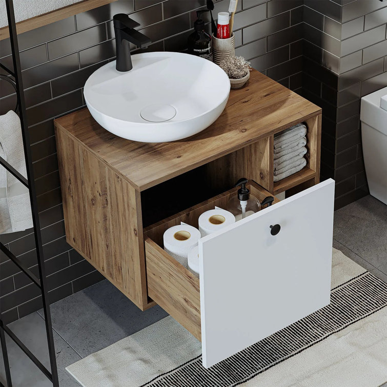 Lotus Bathroom Vanity Unit with Ceramic Washbasin / Sink 65cm