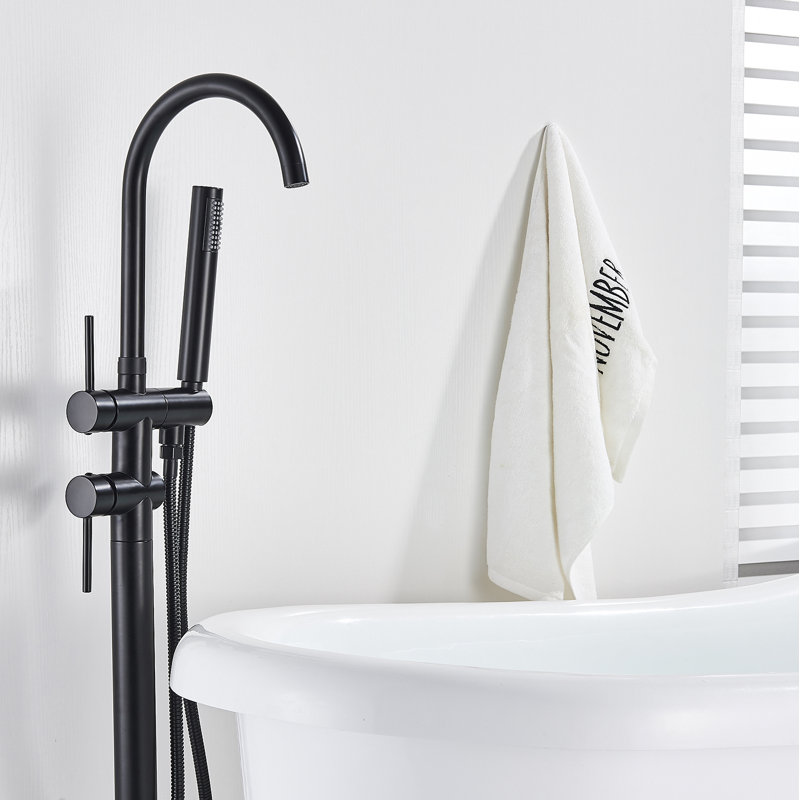 Karila 2 Handle Bathroom Waterfall Faucet Bath Filler with Diverter