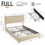 Lit double avec tiroirs de rangement Lit plateforme tapissier réglable-88284569-88284568