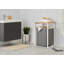 TRINITY® EcoStorage® | Panier à linge avec plateau en bambou | Blanc