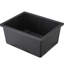 Évier de cuisine en quartz 13,38 po x 17,68 po - Amortissement thermique et phonique à porter avec grille à crépine à surface noire et grattoir