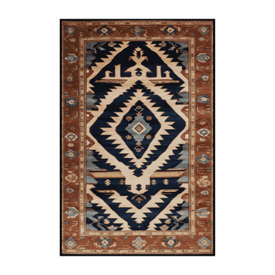 Machine Washable Persian Brown Area Rug
