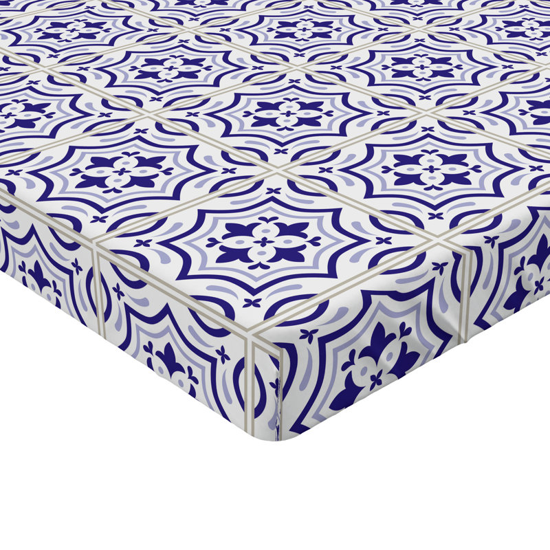 Drap-housse Ambesonne, paquet de 2, Violet / bleu / oriental gris, Drap-housse de taille simple