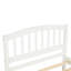 Lit plateforme simple avec lit gigogne, blanc - bois massif pour un cadre de chambre à coucher captivant