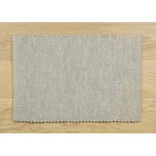 Solid Colour Wool Area Rug