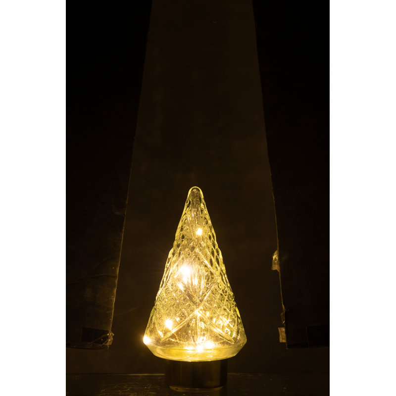 Piper Christmas Tabletop Tree, 24.5cm H x 13cm W x 13cm D, Transparent