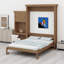 Grand lit escamotable avec persiennes et plusieurs tablettes de rangement-230653119