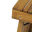 Table d'appoint en bois - avec plateau à lattes, pliable, 21,26 po x 13,5 po 16,01 style pliable pour un espace élégant, l 21,26 po x P 13,5 po x H 16,01 po
