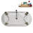 59" Streamline Clawfoot Tub,Tray,Drain, Clawfeet-101628975-102220275