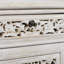 Armoire florale blanche 2 tiroirs 1 tiroir et 2 portes Suncrest