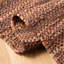 Riplex Vintage Leather Flat Weave Recycled Leather/Cotton Solid Colour Rug in Brown-1162835776