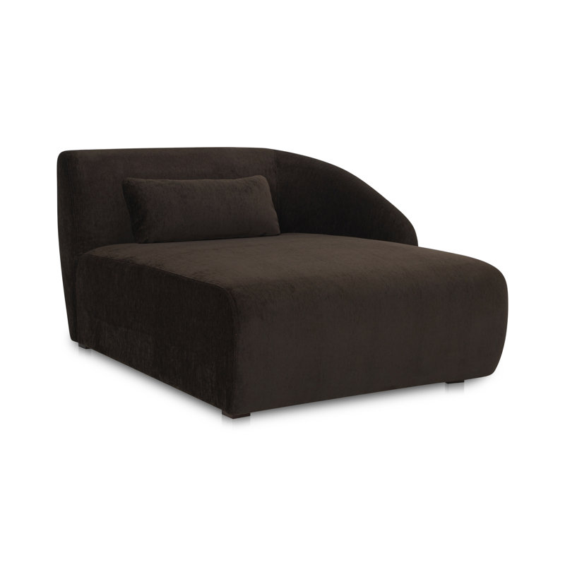 AMELIA RIGHT ARM FACING CHAISE ESPRESSO, Charcoal Brown