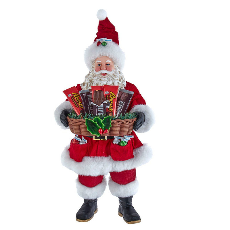 Figurines Hershey Père Noël avec panier