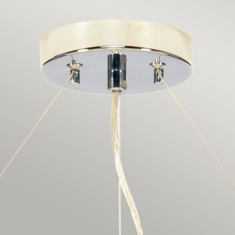 Ausilia 1 - Light Drum Pendant, Polished Chrome, 70cm H x 51cm W x 51cm D
