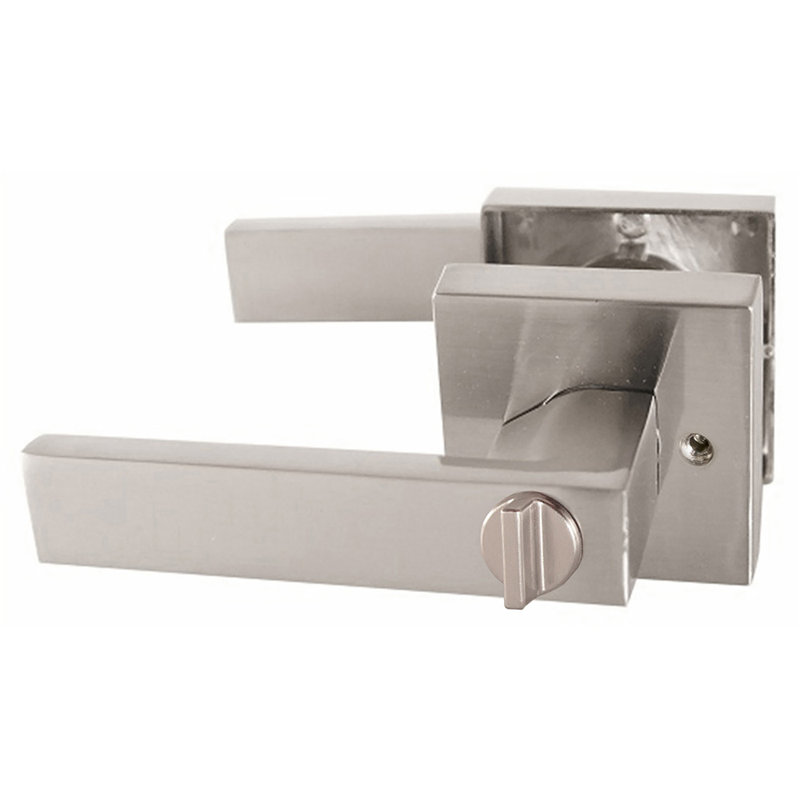 Karsen Privacy Reversible Door Lever, Satin Nickel