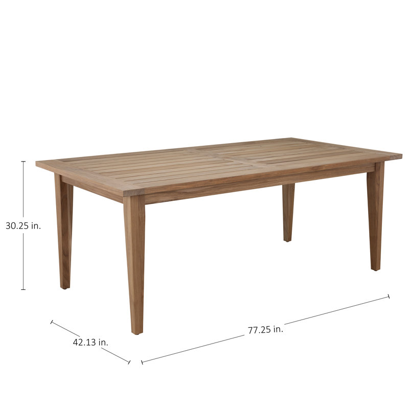 Croquet Teak Outdoor Dining Table
