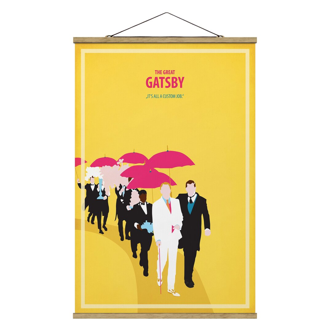 Stoffbild Mit Posterleisten - Filmposter The Great Gatsby II - Hochformat 3: 2