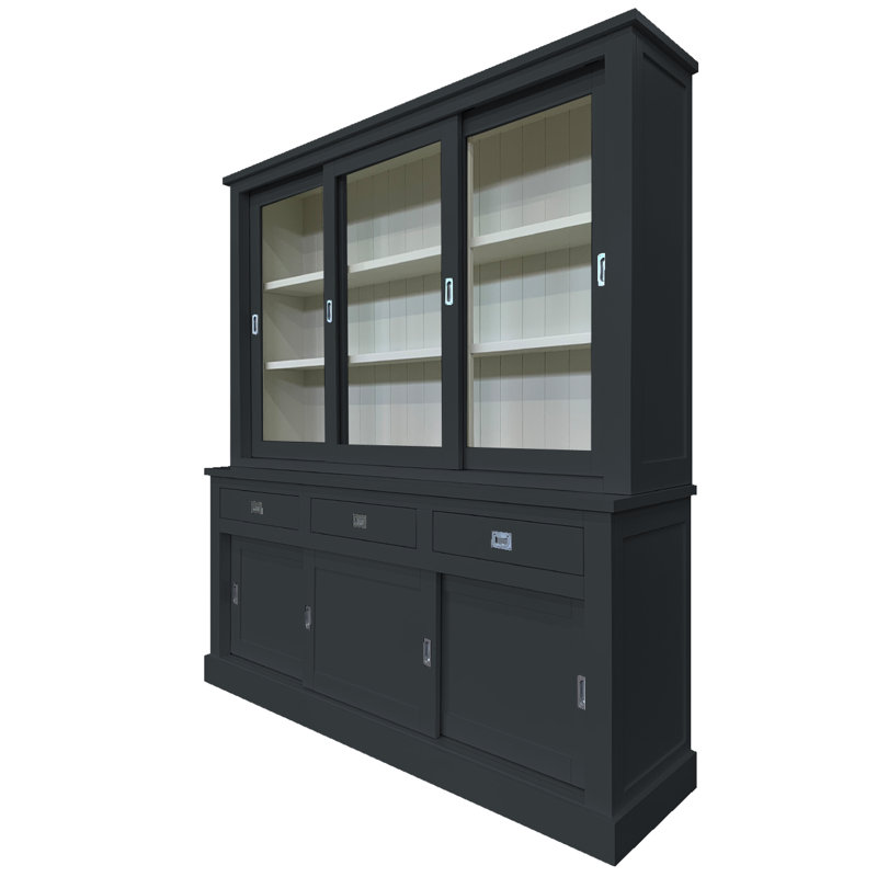 Lemire Display Cabinet, Anthracite Grey