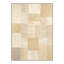 Tapis beige / doré à motif géométrique lavable à la machine avec envers antidérapant-1940443894