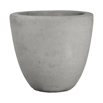 22 in. Jug Planter - Natural Finish - Grey