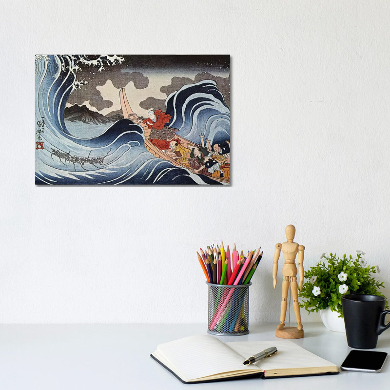 Kuniyoshi: Oban Print by Utagawa Kuniyoshi - Wrapped Canvas Graphic Art, 20.32 cm H x 30.48 cm W