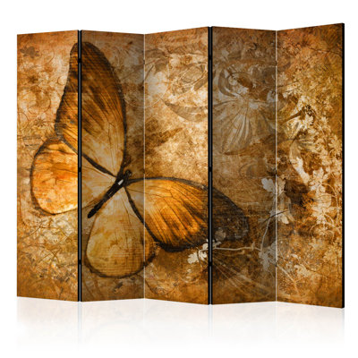 Hayrenik 225cm W x 172cm H 5 - Panel Solid Wood Folding Room Divider