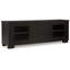 Grande console multimédia Galli, 2 tiroirs, 4 tablettes, bois, 80 po-107417389