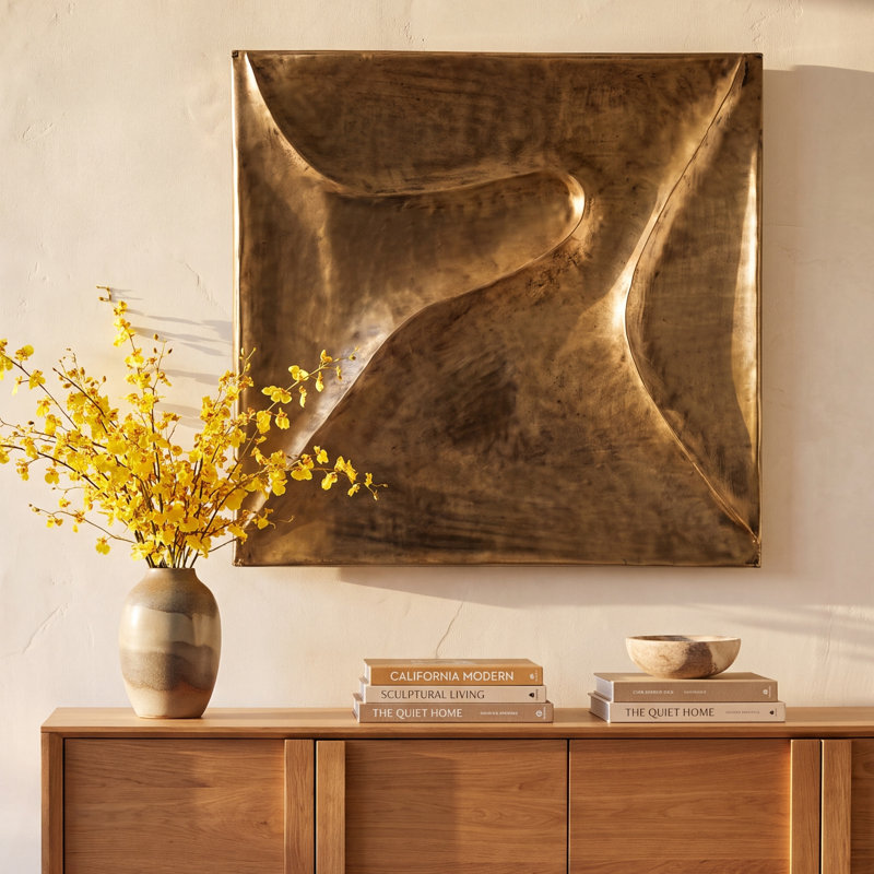Bode Wall Sculpture Aged Brass