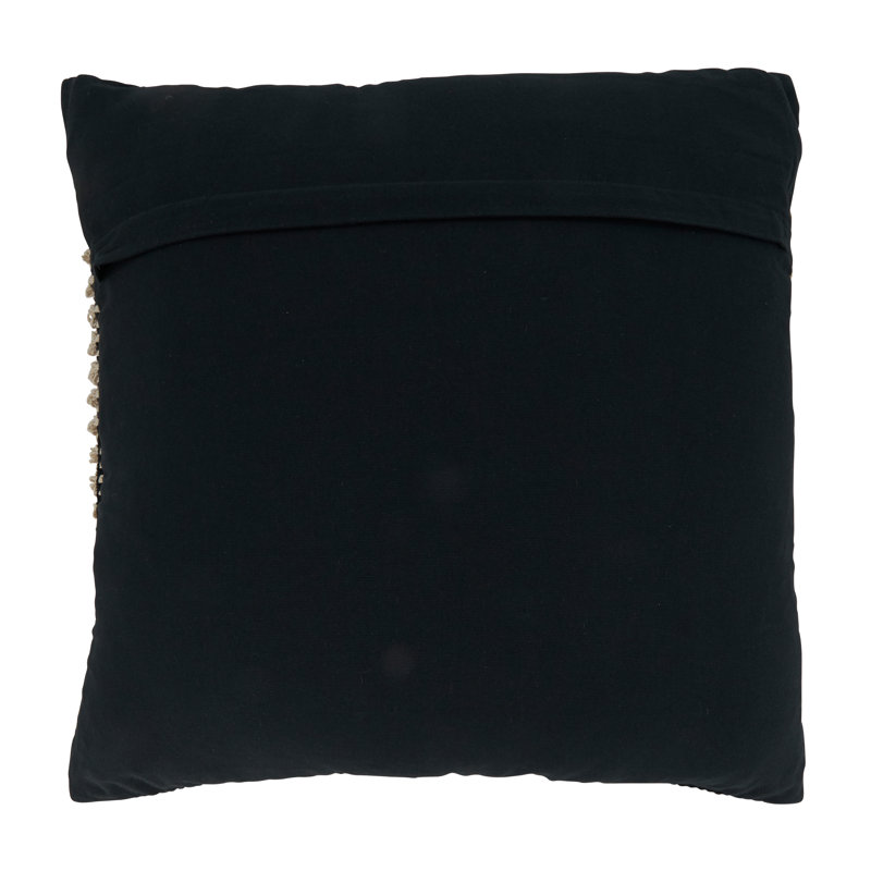 Square Cotton Pillow Cover & Insert, Down Blend