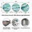 Ensemble de 3 décorations murales en métal Ocean Marble