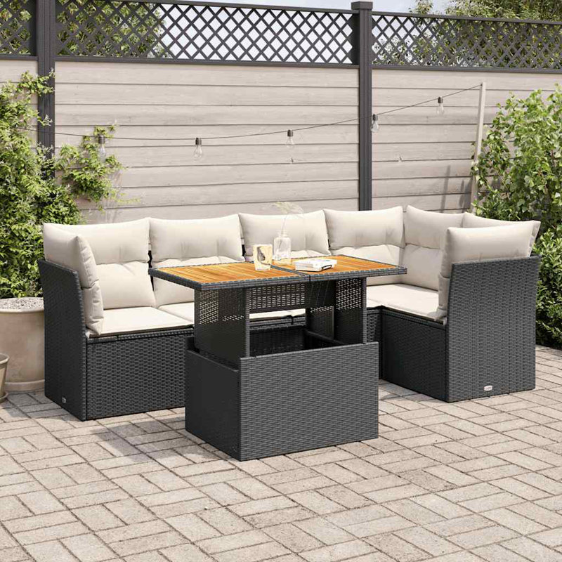 Ensemble de canapé de jardin Vidaxl et grand rotin en PE