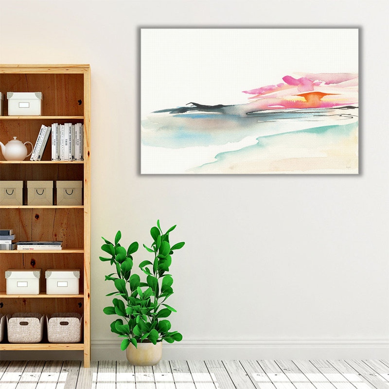 Coastal Sunset - reproduction d'art sur toile, H 20 po x l 30 po