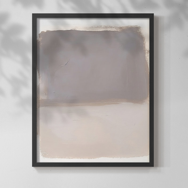 Série ABSTRACT DCCLXII - Impression encadrée de qualité supérieure - Prêt à être accroché - Aucun clou requis, Noir