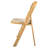 Resin Brushed Wood Look Folding Chair With Cushion By Chivari-106429014