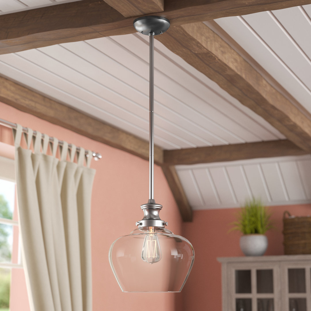 Witten 1 - Light Single Bell Pendant Breakwater Bay 