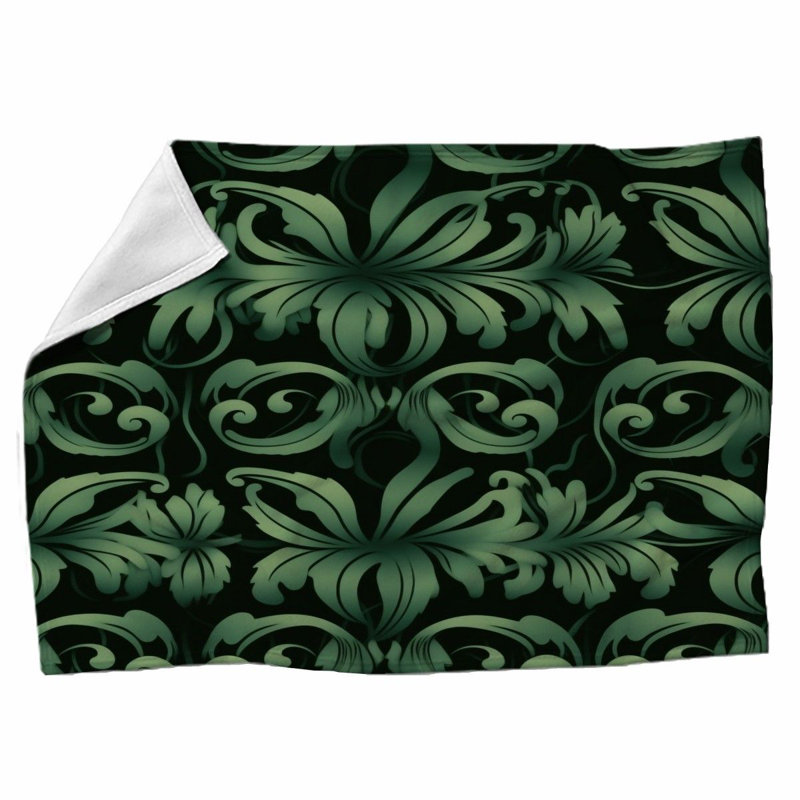 Machine Printed Throw Blanket, 51" W x 60" L