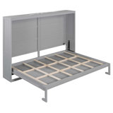 Queen Size Murphy Bed Wall Bed Modern Design With LED Lights