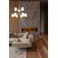Lustre 9 lumières à abat-jour / araignée en acier à intensité variable Sujal-1128703569-1128703574