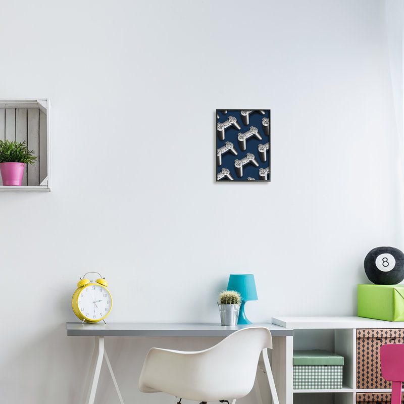 Au-656-Giclée, contrôleur de jeu vidéo, impression, Giclée encadrée noir minuit, H 14 po x l 11 po x P 1,5 po