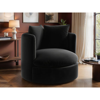 Upholstered Swivel Accent Chair