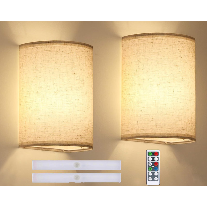 Tatevik Upgraded Plastic LED Flush Mounted Sconce