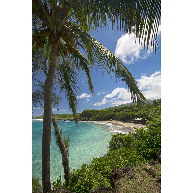 Hamoa Beach - Wrapped Canvas Print, 122cm H x 81cm W x 3.8cm D