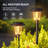 Solar Pathway Lights Outdoor, Modern Brighter Solar Powered Landscape Path Lights, Ip65 Waterproof Outdoor Solar Garden Lights For Yard Patio Driveway Walkway Lawn Sidewalk Decorative
