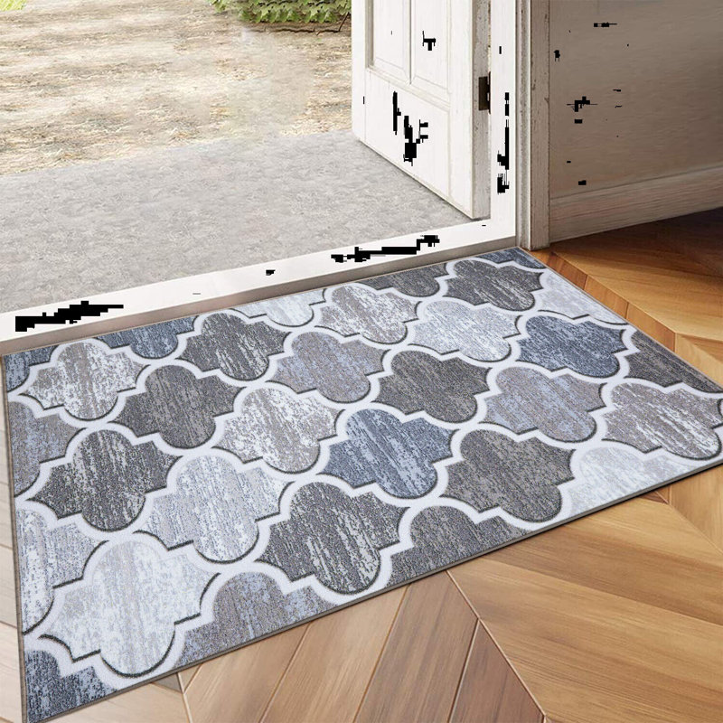 Adonna Non-Slip Indoor Doormat, Beige, 50cm W  x 80cm L