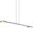 Torino 39-in Integrated LED Height Adjustable ETL Certified Pendant Light with Rotating LED Disks