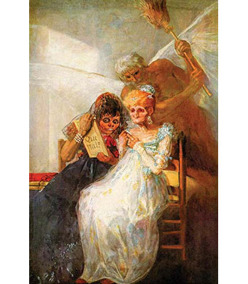 " Past And Present, Then And Now " by Francisco Goya